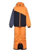 Ski Set - Colorblock Outerwear Coveralls Snow-ski Coveralls & Sets Orange Color Kids