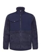 Hybrid Fleece Jacket Tops Sweatshirts & Hoodies Fleeces & Midlayers Navy Polo Ralph Lauren