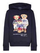 Polo Bear Fleece Hoodie Tops Sweatshirts & Hoodies Hoodies Navy Ralph Lauren Kids