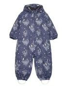 Coverall - Aop Outerwear Coveralls Snow-ski Coveralls & Sets Navy Color Kids