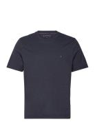 Essential Reg Fit Heather Tee Tops T-Kortærmet Skjorte Navy Tommy Hilfiger