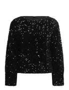 Vmbella Ls Boatneck Top Jrs Tops T-shirts & Tops Long-sleeved Black Vero Moda