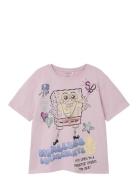 Nkfsema Spongebob Ss Nreg Top Box Cplg Tops T-Kortærmet Skjorte Pink Name It