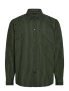 Wwday Striped Aa Embroidery Shirt G Tops Shirts Casual Green Double A By Wood Wood