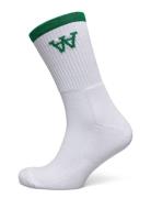 Wwcon Tennis Socks Underwear Socks Regular Socks White Double A By Wood Wood