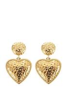 Amour Double Earring Ørestickere Smykker Gold By Jolima