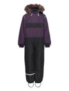 Anorak Snowsuit Outerwear Coveralls Snow-ski Coveralls & Sets Purple Mikk-line