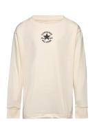 Lk-L/S Knit Top Tops T-shirts Long-sleeved T-Skjorte Beige Converse