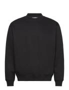 Relaxed Heavy Sweatshirt Tops Sweatshirts & Hoodies Sweatshirts Black Weekday