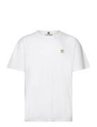 Cave Organic T-Shirt Tops T-Kortærmet Skjorte White Fat Moose