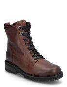 Laced Ankle Boot, Warmlining Shoes Boots Ankle Boots Laced Boots Brown Gabor