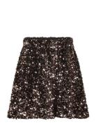 Tnmarlin Sequin Skirt Dresses & Skirts Skirts Short Skirts Black The New