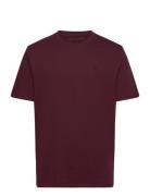 Essential Regular Fit Logo T-Shirt Tops T-Kortærmet Skjorte Burgundy Scotch & Soda