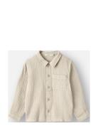 Suma Ls Shirt Tops Shirts Long-sleeved Shirts Cream Fliink