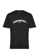 Established 1874 Graphic T-Shirt Tops T-Kortærmet Skjorte Black Lyle & Scott