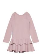 Frilla Dress Dresses & Skirts Dresses Casual Dresses Long-sleeved Casual Dresses Pink Gugguu