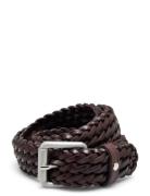 Grahn Accessories Belts Braided Belt Brown Saddler