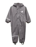 Rainwear Suit -Solid Pu Outerwear Coveralls Rainwear Coveralls Grey CeLaVi