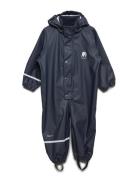 Rainwear Suit -Solid Pu Outerwear Coveralls Rainwear Coveralls Blue CeLaVi