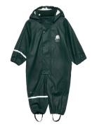 Rainwear Suit -Solid Pu Outerwear Coveralls Rainwear Coveralls Green CeLaVi