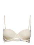 Lght Lined Balcon Lingerie Bras & Tops Balc Tte Bras Cream Calvin Klein