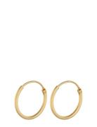 Tiny Plain Hoops Designers Jewellery Earrings Hoops Gold Pernille Corydon