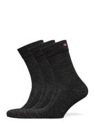 Merino Dress Socks 3-Pack Sport Socks Regular Socks Grey Danish Endurance