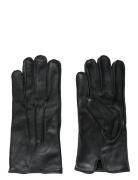 Slhzain Leather Gloves Accessories Gloves Finger Gloves Black Selected Homme