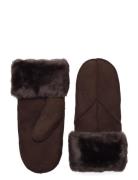 Jasminmbg Sheepskin Mitten Accessories Gloves Thumb Gloves Brown Markberg