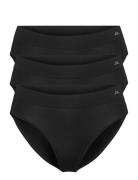 Women's Bamboo Bikini 3-Pack Sport Panties Briefs Black Danish Endurance