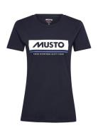 W Musto Tee 2.0 Sport Women Sport Clothing Sports Tops & T-shirts Sport T-Skjorte Navy Musto