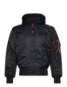 Ma-1 Zh Back Print Designers Jackets Bomber Jackets Black Alpha Industries