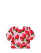 Twistshake Long Sleeve Bib Strawberry Baby & Maternity Baby Feeding Bibs Long Sleeve Bib Pink Twistshake