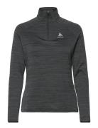 Odlo Mid Layer 1/2 Zip Run Easy Warm Tops Sweatshirts & Hoodies Fleeces & Midlayers Grey Odlo