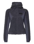 Sway Pile Jacket Tops Sweatshirts & Hoodies Fleeces & Midlayers Blue Johaug