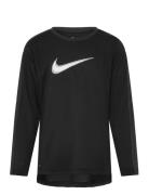 B Nk All Day Play Ls Knit Top Sport T-shirts Long-sleeved T-Skjorte Black Nike