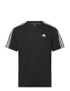 Adidas Train Essentials Base 3-Stripes Training T-Shirt Sport Men Sports Clothes Sport Tops Sport T-Skjorte Black Adidas Performance