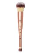 Double-Ended Complexion Brush Beauty Women Makeup Makeup Brushes Face Brushes Foundation Brushes Nude Stila