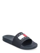 Tommy Jeans Pool Slide Ess Shoes Summer Shoes Sandals Pool Sliders Navy Tommy Hilfiger