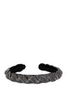 Sarah Crystal Headband Accessories Hair Accessories Hair Band Black SUI AVA