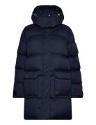 Wear Forever Puffer Coat Sport Coats Padded Coats Navy Casall