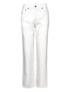 Ilo Rigid Denim Bottoms Jeans Boot Cut White Wood Wood