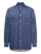 Nora Denim Shirt Tops Shirts Denim Shirts Blue Wood Wood