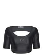 Asmc Crop Sport Crop Tops Short-sleeved Crop Tops Black Adidas By Stella McCartney