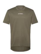 Mt Tee Sport Men Men Sports Clothes Sport Tops Sport T-Skjorte Green Adidas Terrex