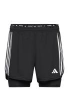 Own The Run 3 Stripes 2In1 Short Sport Sport Clothing Sport Shorts Sport Training Shorts Black Adidas Performance