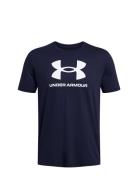 Ua Sportstyle Logo Update Ss Sport Men Men Sports Clothes Sport Tops Sport T-Skjorte Navy Under Armour