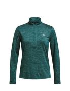 Tech 1/2 Zip- Twist Sport Sport Clothing Sport Fleeces & Midlayers Green Under Armour