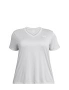 Tech Ssv- Twist& Sport Women Sport Clothing Sports Tops & T-shirts Sport T-Skjorte Grey Under Armour