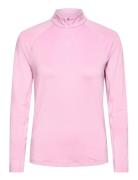 W You-V Solid 1/4 Zip Tops Sweatshirts & Hoodies Fleeces & Midlayers Pink PUMA Golf